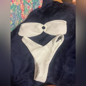 brand new shein white bikini